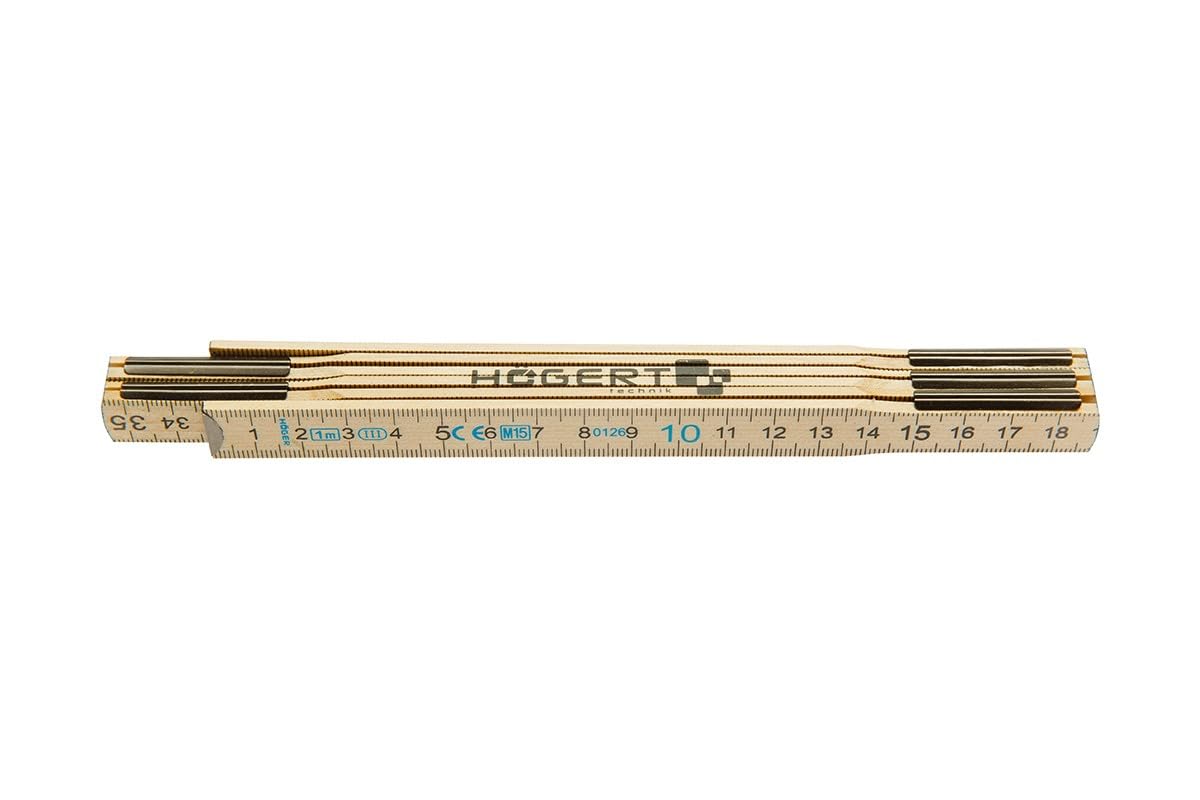 Hogert Technik Maßband Holz Zollstock 1 m, Zulassung nach MID Hogert Technik Maßband Holz Zollstock 1 m, Zulassung nach MID von Högert Technik
