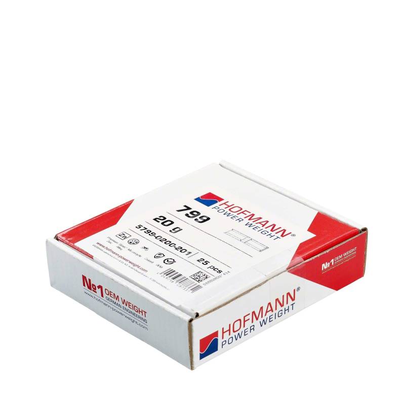 Hofmann Power Weight 5799-0200-201 25x Klebegewicht Wuchtgewicht Motorrad Typ 799 20g Hofmann Power Weight, Auswuchtgewicht Klebegewicht Reifen Felgen von Hofmann Power Weight