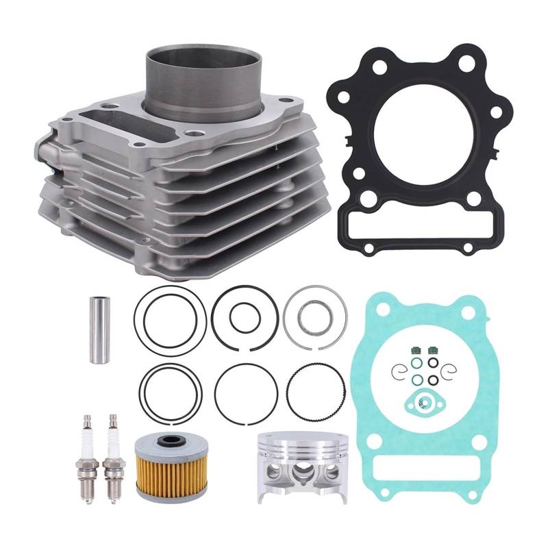 liwei Store 74MM Zylinder Kolben Rebuild Kit 12100-HC4-000 12000-HC4-000 ATV TRX300 TRX300FW Kompatibel Mit FourTrax 300 1988-2000 von Hogen