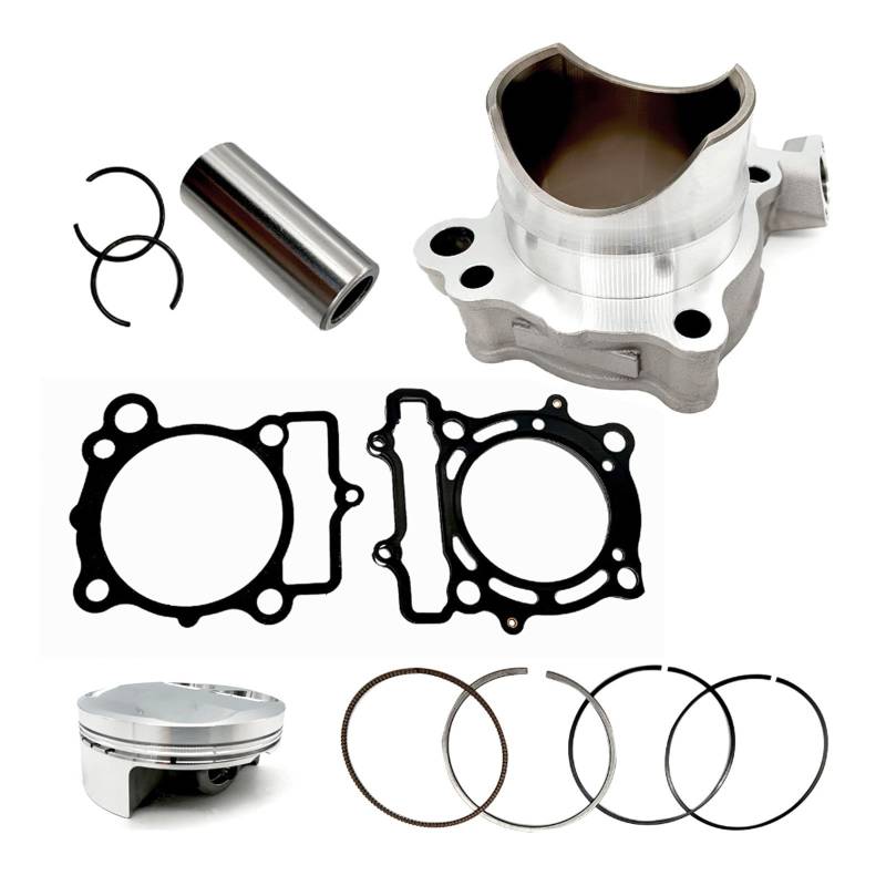 liwei Store Sand Motor Keramik Zylinder Kit for 2004-2008 Kompatibel Mit Kawasaki KX250F 77MM von Hogen
