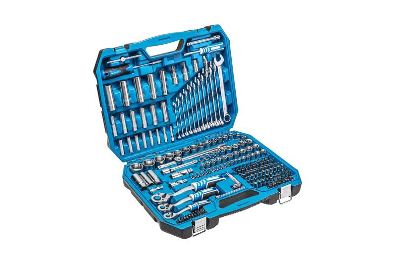 Hogert Technik Werkzeugset HT1R444 Werkzeugsatz,Steckschlüsselsatz,Werkzeug Set,Werkzeug Kit von Hogert Technik