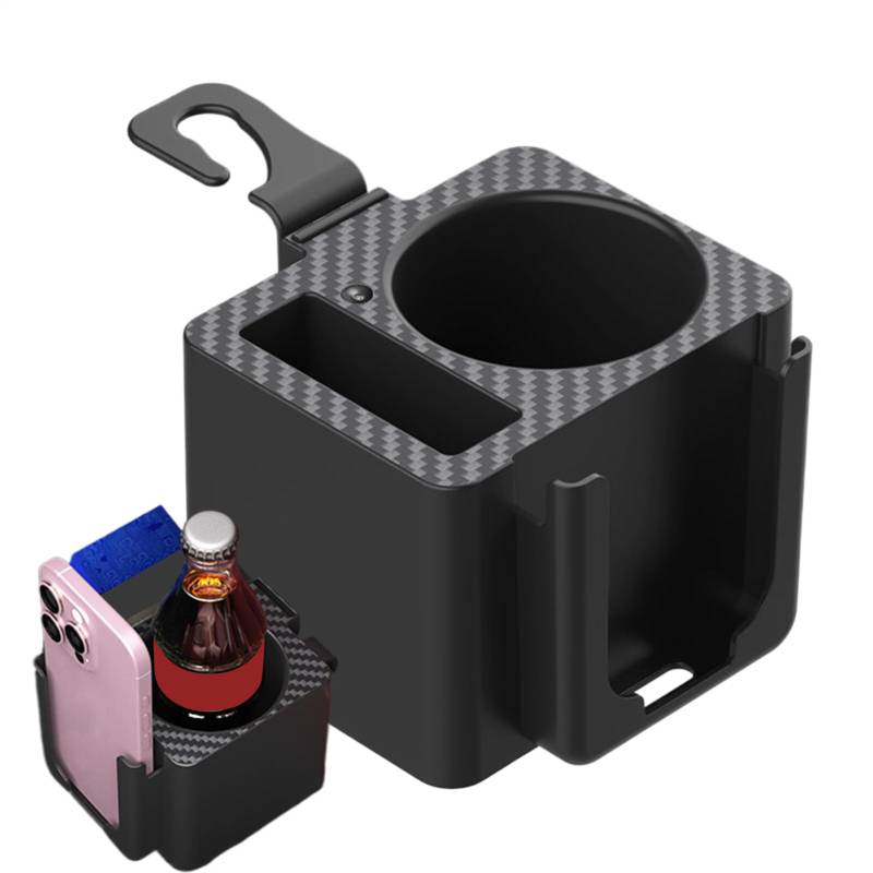 Hogvinnatil Auto Getränkehalter Für Die Rückbank - Multifunktionaler Organizer Für Flaschen & Schlüssel | Organizer Mit Getränkehalter & Tablett Für Snacks Und Reiseutensilien Im Fondbereich von Hogvinnatil