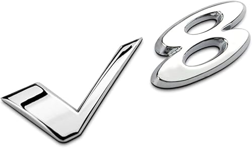 3D 3.0 V6 5.0 V8 AWD Logo Aufkleber Auto Emblem Abzeichen abziehbilder für Jaguar XJ XJL XF Xe Car Styling (V8) von HolaDemo