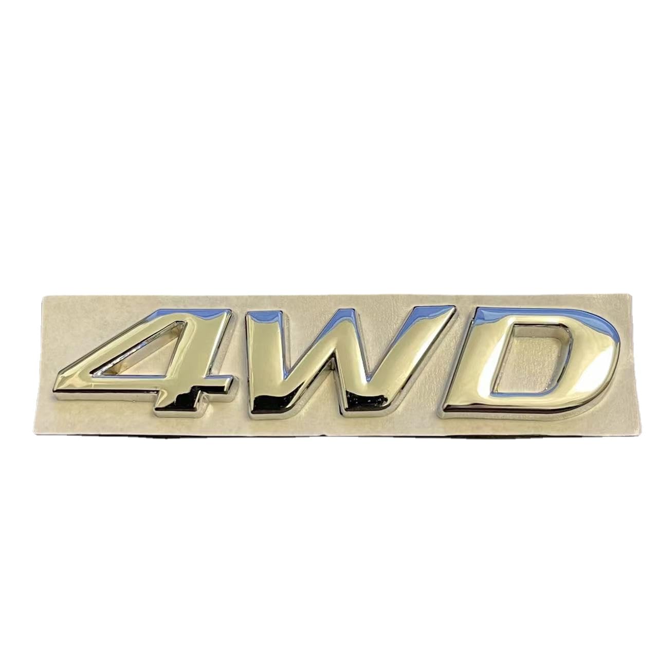 4WD Auto Emblem Kennzeichnung 3D Metall Aufkleber vorne Tür Schlammschutz Aufkleber für Gelände SUV Off Road SUV (Chrom) von HolaDemo