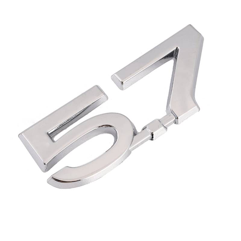 5.7 3D Auto Emblem Chrom Namensschild Abschlüsse Abziehbild 3D Autoaufkleber 5.7 Liter für Toyota VXS TXL von HolaDemo