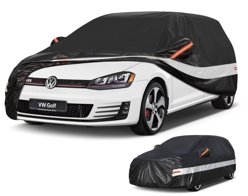 Holthly Autoabdeckung Passend für VW Golf Volkswagen Golf 4/5/6/7/8(1997-2025) 10 Schichten Vollgarage Auto Abdeckplane 100% Wasserdicht Autoplane Outdoor Autogarage von Holthly