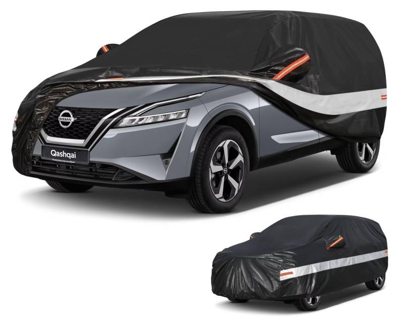 Holthly Autoabdeckung SUV Passend für Nissan Qashqai (2007-2025) 10 Schichten Vollgarage Auto Abdeckplane 100% Wasserdicht Autoplane Outdoor Autogarage von Holthly