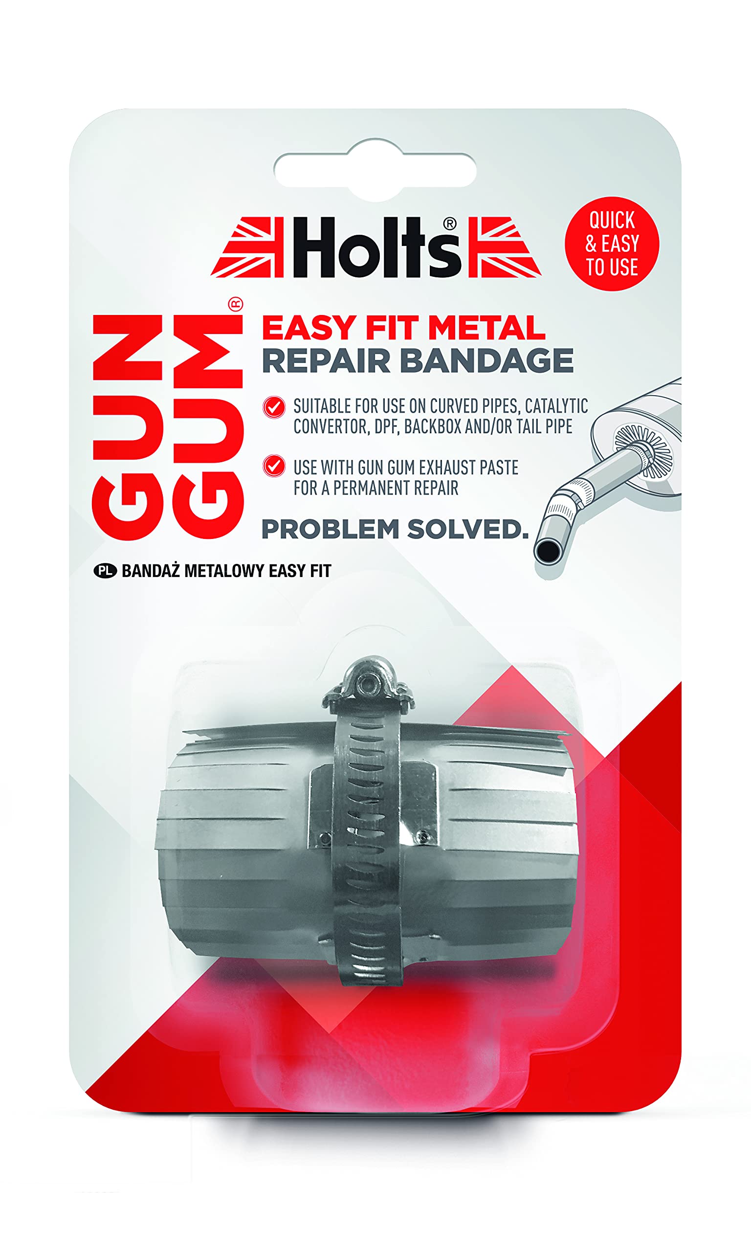 Holts Gun Gum Flexiwrap Metallreparatur für gerade Auspuffrohre Holts Gun Gum Flexiwrap Metallreparatur für gerade Auspuffrohre von Holts