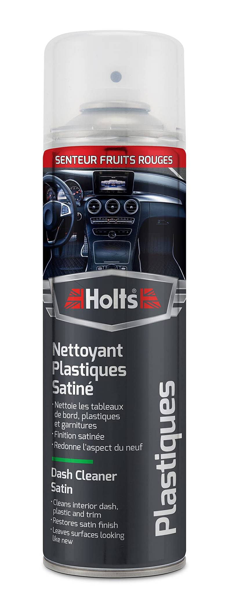 Holts Satin Armaturenbrett- und Cockpitreiniger, Duft nach roten Früchten, 500 ml von Holts