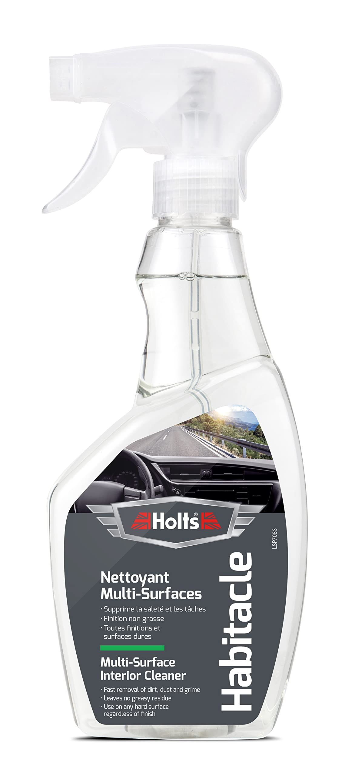 Holts Multi-Oberflächen-Auto-Innenreiniger, Cockpit-Reiniger für Kunststoff, Glas, Stoff und Leder, 500 ml von Holts