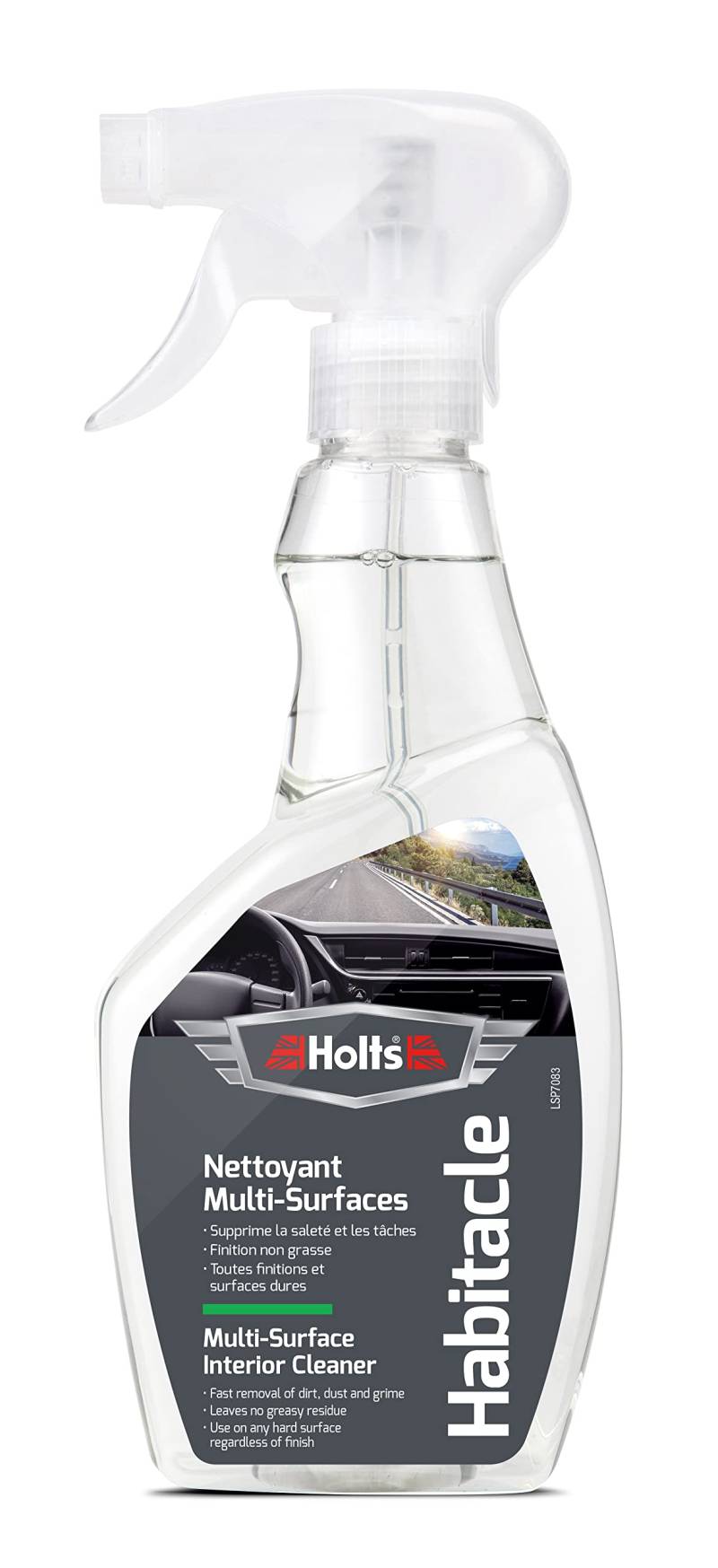 Holts Multi-Oberflächen-Auto-Innenreiniger, Cockpit-Reiniger für Kunststoff, Glas, Stoff und Leder, 500 ml von Holts