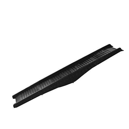 Homcom PawHut Hunderampe Haustierrampe Hundetreppe klappbar, Kunststoff, Schwarz, 152x43x4cm von Homcom