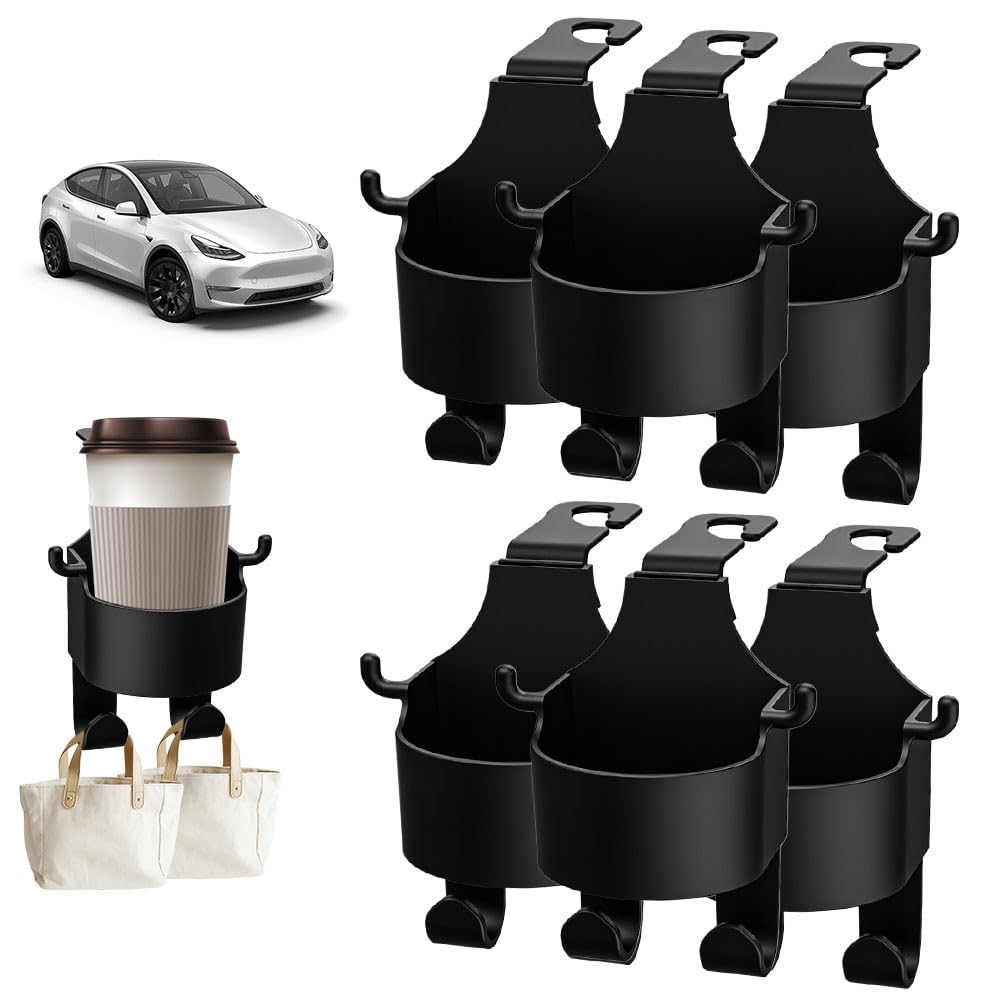 HomeJoySet 2025 Neuester 3-in-1-Multifunktions-Getränkehalter for Die Autositzlehne Mit Haken (4 Stück)(6) von HomeJoySet
