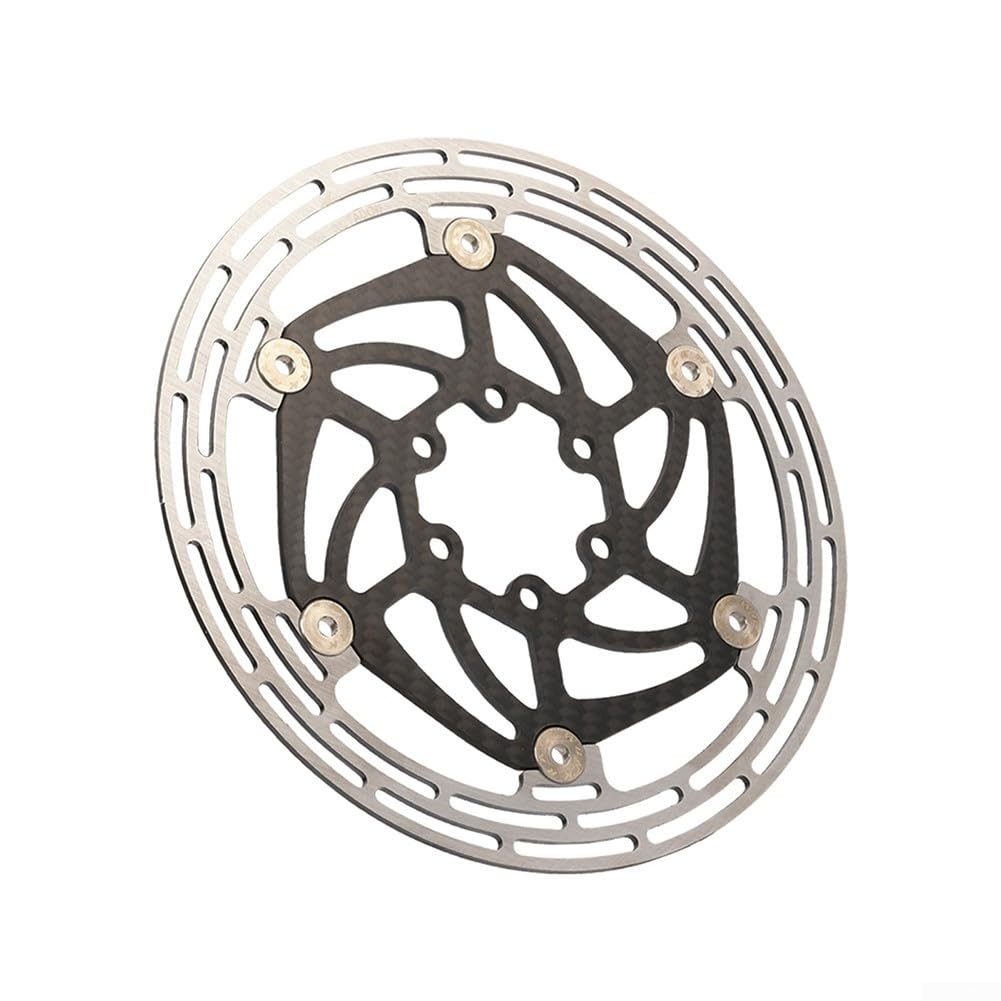 Leichte Kohlefaser-Fahrradbremsscheibe, 140 mm, schwimmendes Design für verbesserte Leistung auf Mountain- und Rennrädern (180 mm (160 mm (mit Schrauben)) von HomeVortex