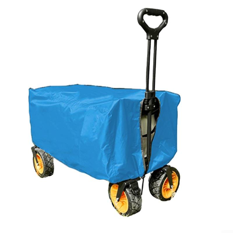 Outdoor-Wagenabdeckung mit verstellbarem Umhängeband für Windwiderstand (blau) von HomeVortex