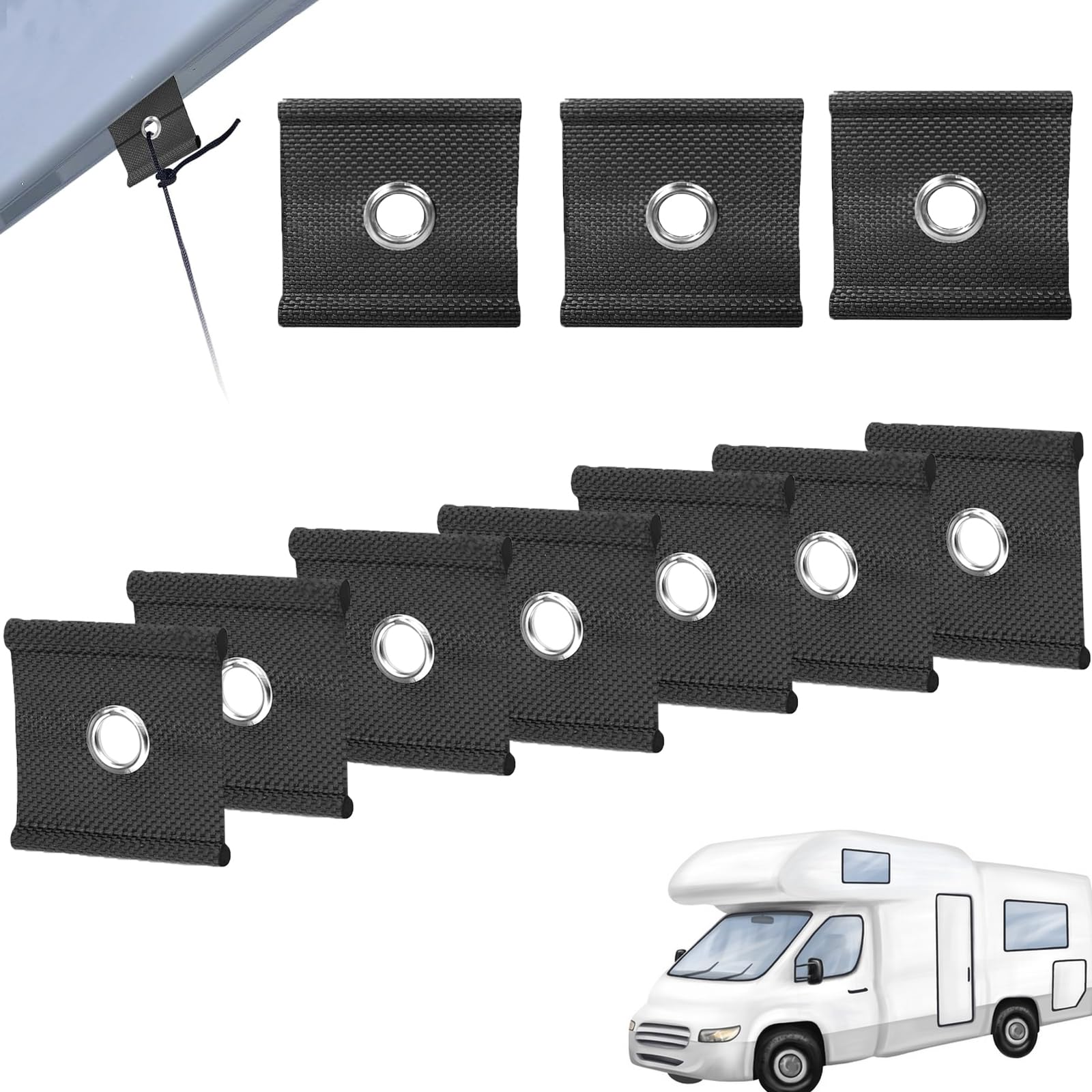 Homefantasy 10 x Kederöse für Kederschiene 5/6mm - 7/8mm,kederleisten Haken Kederband Vorzeltkeder S-Haken,Markisenpaspelhaken für Caravan,Camping Homefantasy 10 x Kederöse für Kederschiene 5/6mm - 7/8mm,kederleisten Haken Kederband Vorzeltkeder S-Haken,Markisenpaspelhaken für Caravan,Camping von Homefantasy