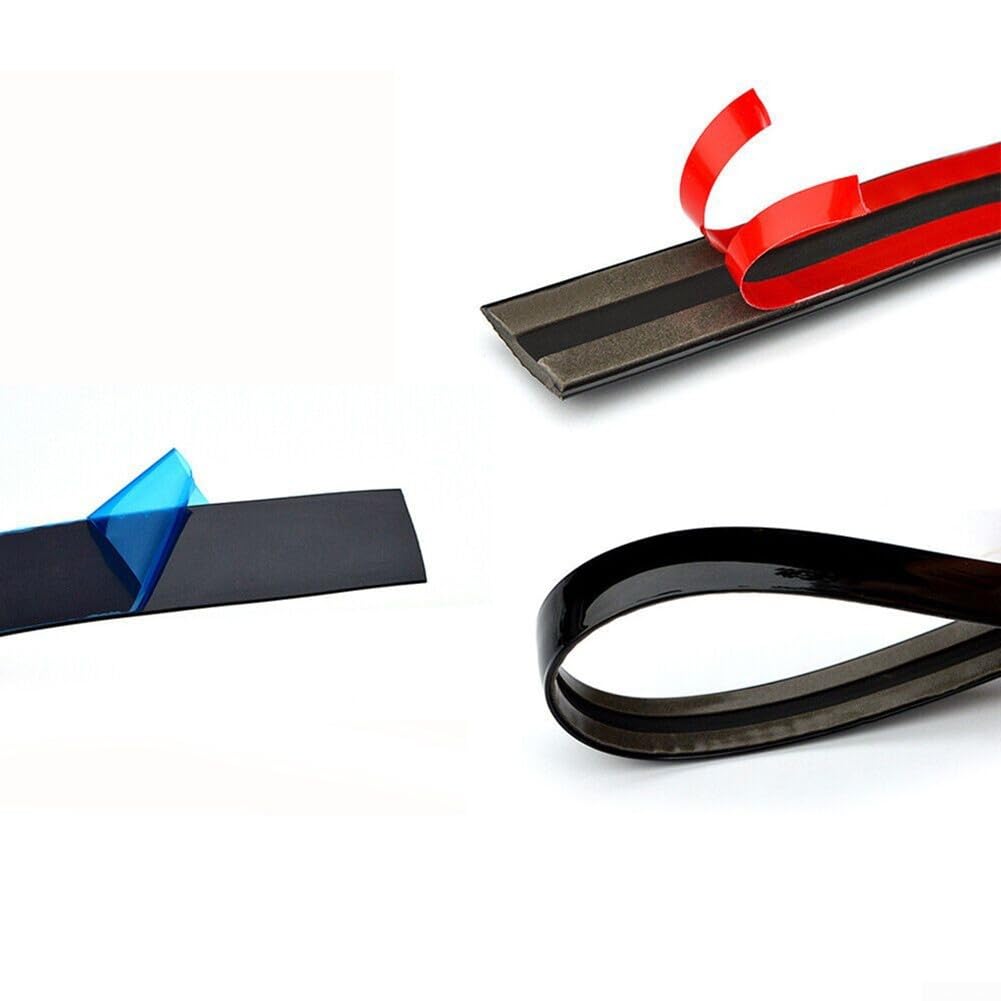 10 mm schwarzes Chrom-Stoßstangen-Zierband für Autoschutz für Seitentür und Innenraum 10 mm schwarzes Chrom-Stoßstangen-Zierband für Autoschutz für Seitentür und Innenraum von Homeponnew