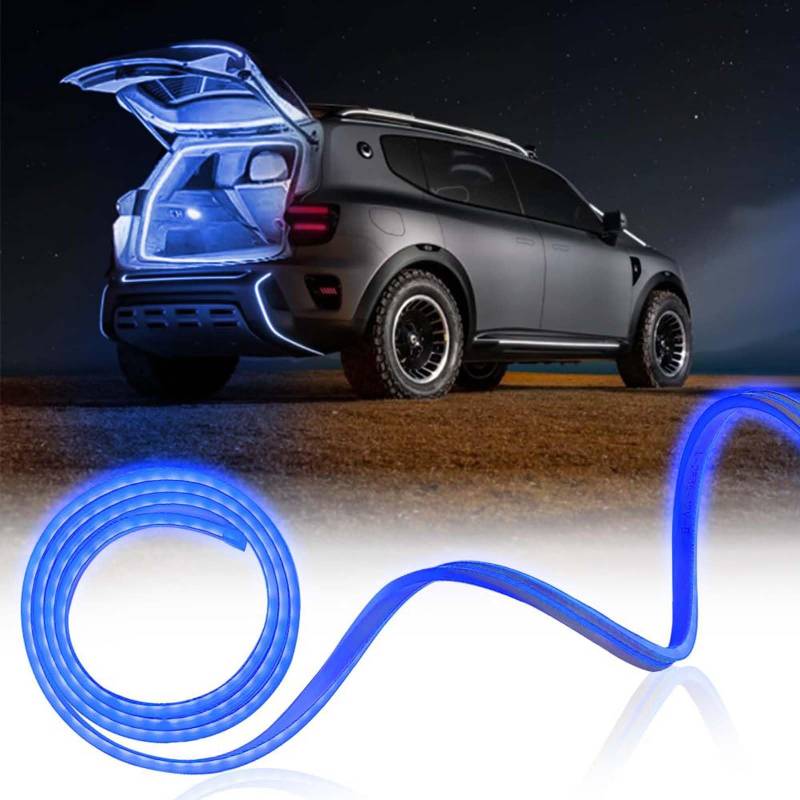 Dynamic Flowing Car Trunk Light Strip, 4M Flexible LED Strip Car Trunk Light, Automatischer Sensor Tail Box Light Strip for Car Trunk or Interior Illumination Decoration von Homgo