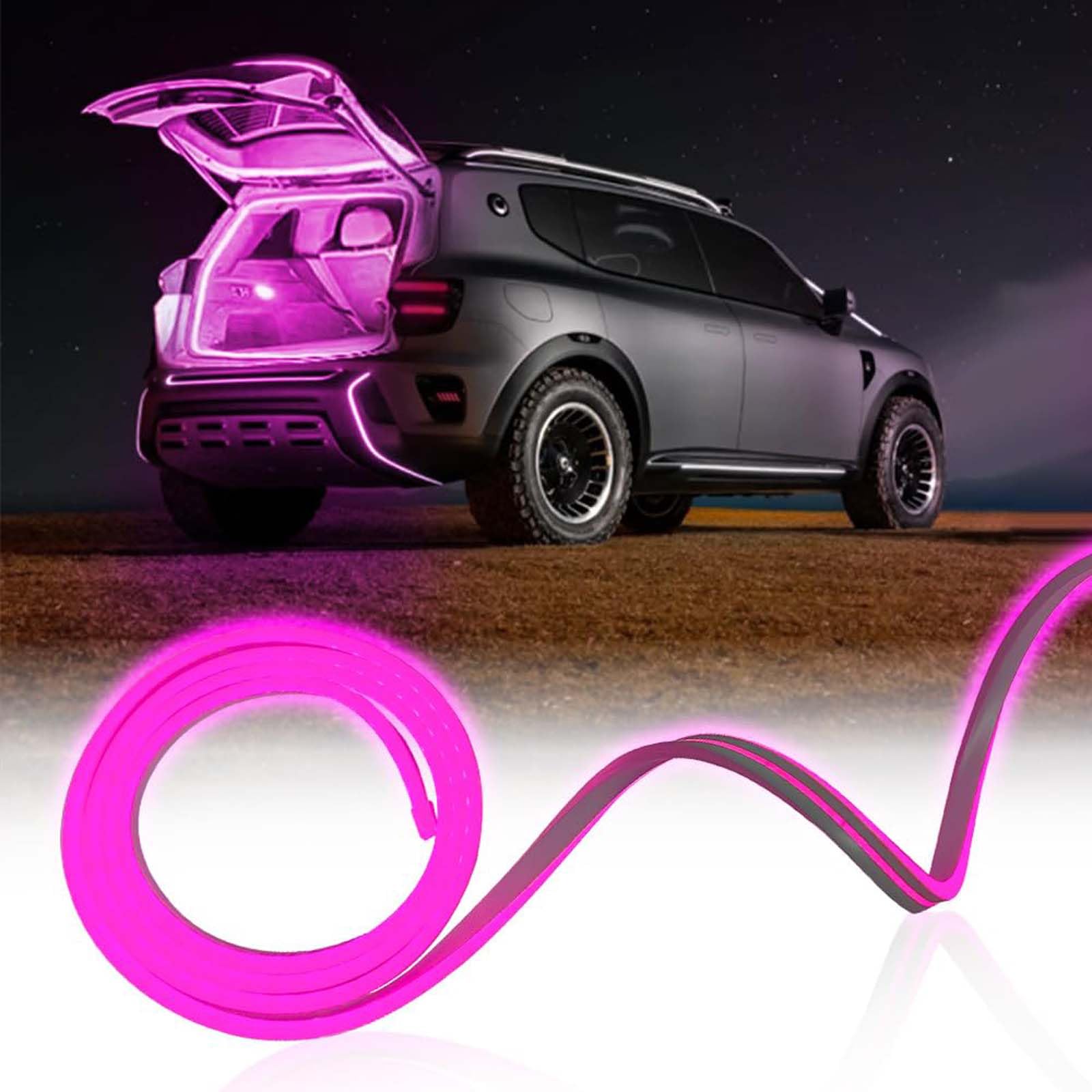 Dynamic Flowing Car Trunk Light Strip, 4M Flexible LED Strip Car Trunk Light, Automatischer Sensor Tail Box Light Strip for Car Trunk or Interior Illumination Decoration Dynamic Flowing Car Trunk Light Strip, 4M Flexible LED Strip Car Trunk Light, Automatischer Sensor Tail Box Light Strip for Car Trunk or Interior Illumination Decoration von Homgo
