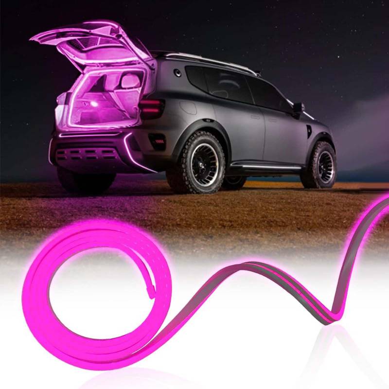 Dynamic Flowing Car Trunk Light Strip, 4M Flexible LED Strip Car Trunk Light, Automatischer Sensor Tail Box Light Strip for Car Trunk or Interior Illumination Decoration von Homgo