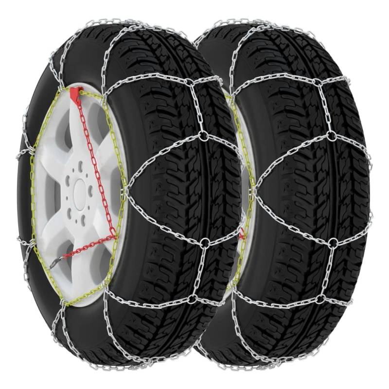 Homgoday Autoreifen Schneeketten 2 Stück 16mm SUV 4x4 Größe 450 KFZ Reifen Zubehör von Homgoday