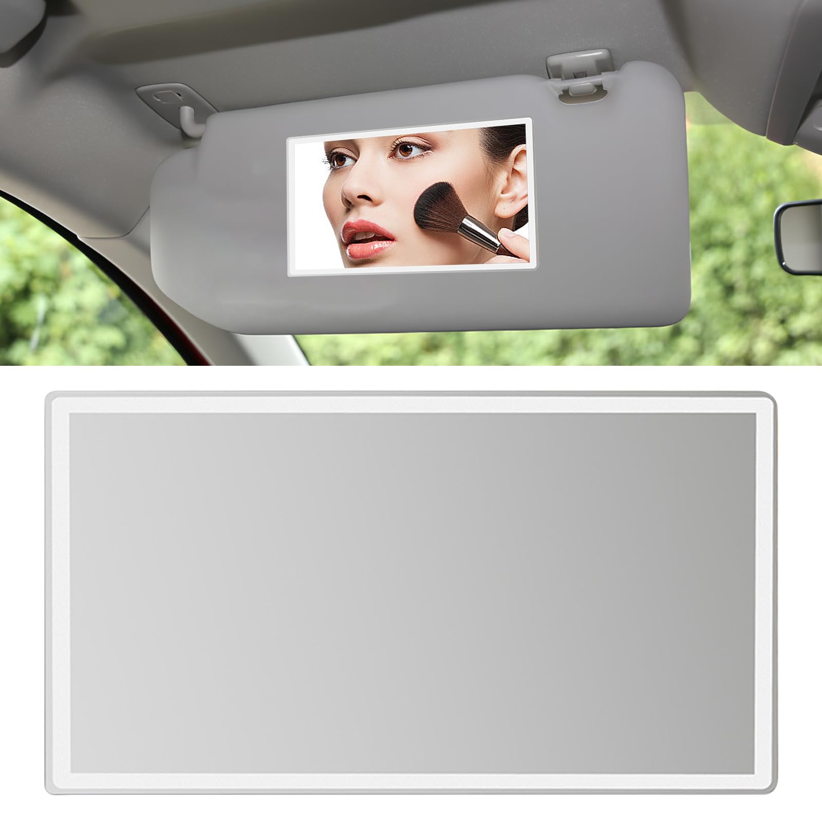 Homirty Auto Sonnenblende Kosmetikspiegel, Sonnenblende Makeup Spiegel, Auto Sonnenblende Make-up Spiegel, Universeller Auto-Innen-Kosmetikspiegel Sitzrückenspiegel für Auto-sonnenblende (Rechteckig) Homirty Auto Sonnenblende Kosmetikspiegel, Sonnenblende Makeup Spiegel, Auto Sonnenblende Make-up Spiegel, Universeller Auto-Innen-Kosmetikspiegel Sitzrückenspiegel für Auto-sonnenblende (Rechteckig) von Homirty
