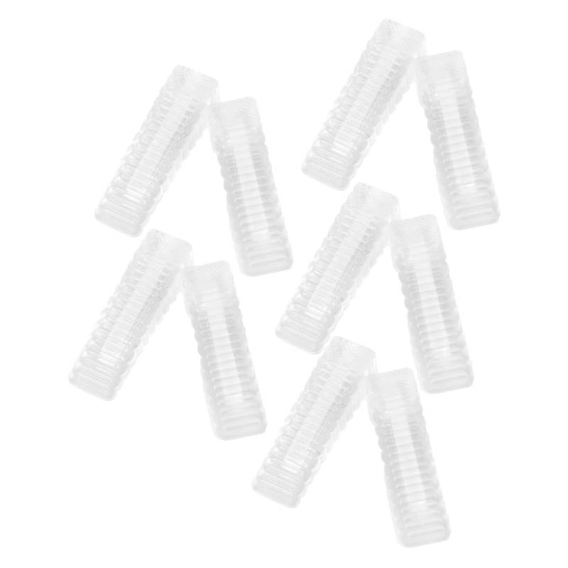 Homoyoyo 10Stücke Kindersicherung Türstecker Praktische Türstopper aus Transparent für Zuhause Verletzungen durch Türschließen Rutschfest von Homoyoyo