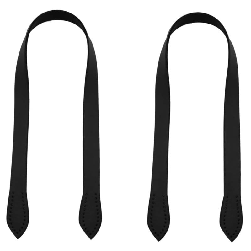 Homoyoyo 2 Stücke Handtasche Damen Taschengurt Ö Tragetasche Gürtel Fälschung Die Einkaufstasche Ersatz Griffe Handhaben Taschengriff Aus Leder Handschlaufe Für Tasche Black von Homoyoyo
