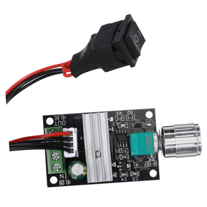 Homoyoyo Gouverneur PWM Motor Controller Adjustable Motor Speed Controller DC Motor Speed Regulator Schalter-Controller 1203bb Treiberschalter Schutz einstellbarer Regler 1203bb-Treiber von Homoyoyo