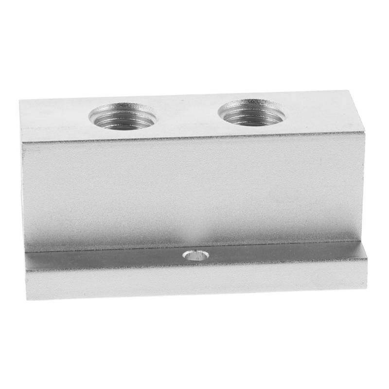 Homoyoyo Luftverteilungsblock Gasverteiler Pneumatischer Verteiler Luftstromteiler Luftverteilerblock Luftteiler Luftverteilungsadapter Silver Aluminiumlegierung von Homoyoyo