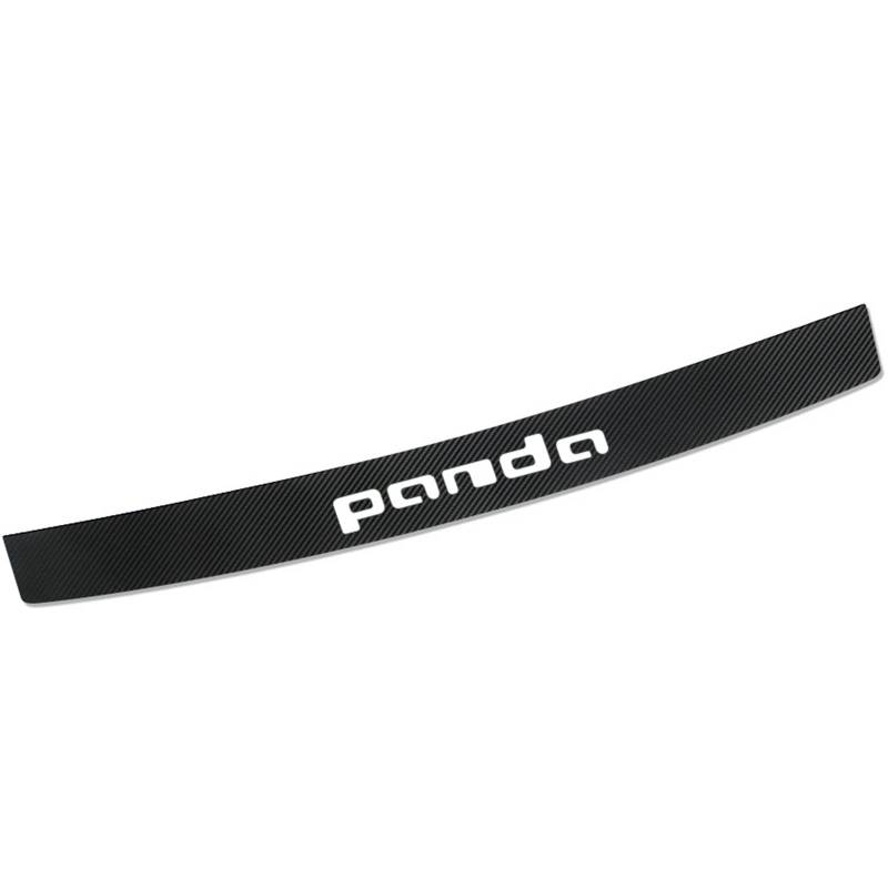 Auto Heckstoßstangenschutz für Fi-at Panda, 90cm Kohlefaser Kofferraum Ladekantenschutz Anti-Kratz Aufkleber Styling Zubehör von Homry