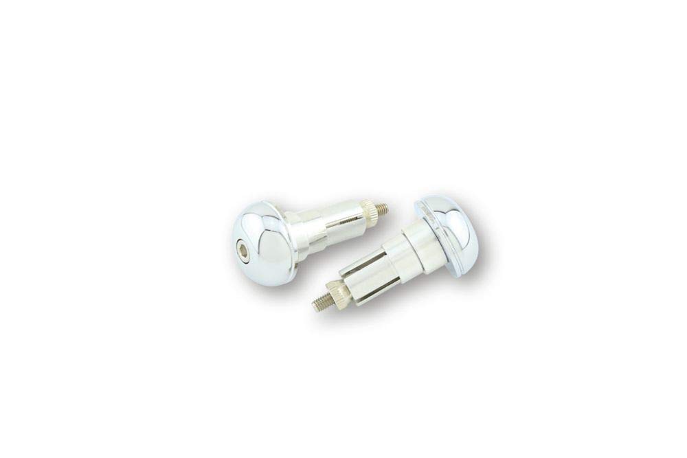 Highsider Lenkerendenpaar für 12-22mm Alu CLASSIC chrom Highsider Lenkerendenpaar für 12-22mm Alu CLASSIC chrom von Homry