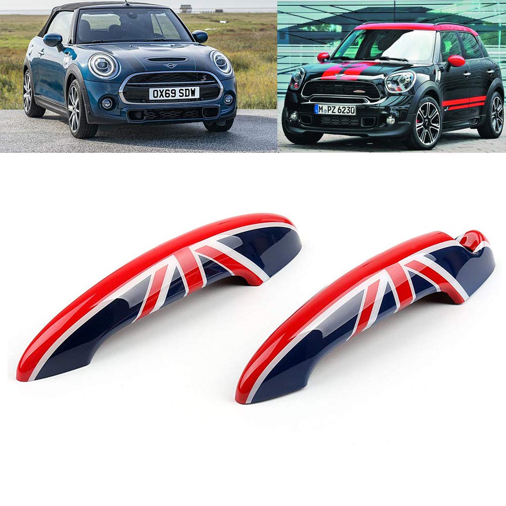 Auto Außentürgriffe Türgriffabdeckung Außentürgriff-Abdeckung, Autotürgriff dekorativer Aufkleber für Mini Cooper R50/R52/R53/R55/R56/R57/R58/R59/R60/Countryman 2001-2013(Union Jack Muster) von Honeyhouse