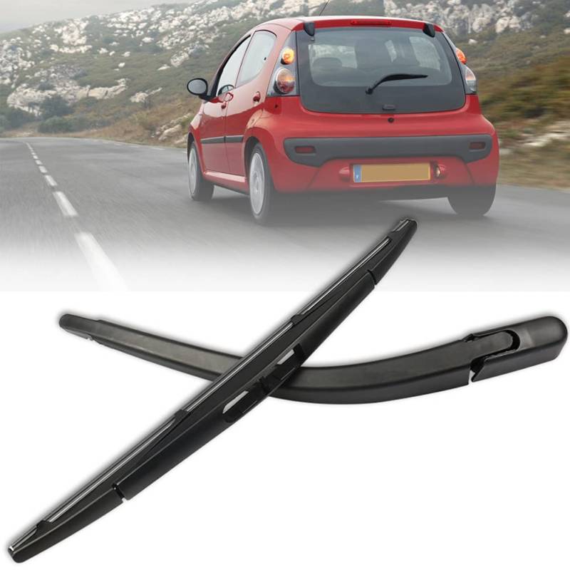 Heckscheibenwischer für Citroen C1 Mk1, Auto Heckscheibenwischerarm Scheibenwischer Wischblattsatz & -blatt Scheibenwischer Fit für Citroen C1 Mk1 Hatchback 2005-2014 (2005-2014 Citroen C1 Mk1) von Honeyhouse