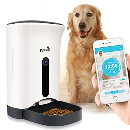 HongGXD 4.3L Kapazität Futternapf Automatische Pet Feeder, Zeit und Rational Fütterung Smart Fütterung Maschine mit Fernbedienung Kamera Luxus Typ von HongGXD