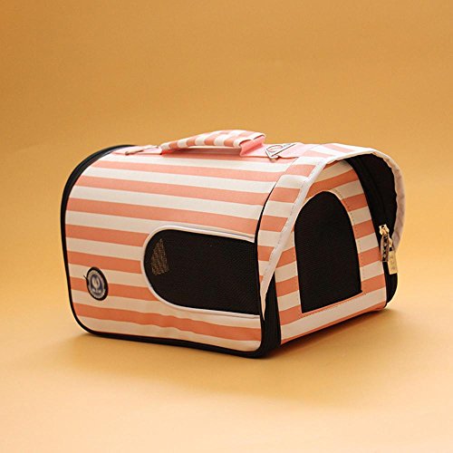 Haustiere Ausgehende Tragetasche Hundeset Katzentasche Haustiertasche Reisetasche Auslauftasche Heimtierbedarf , Large , Pink von HongXJ
