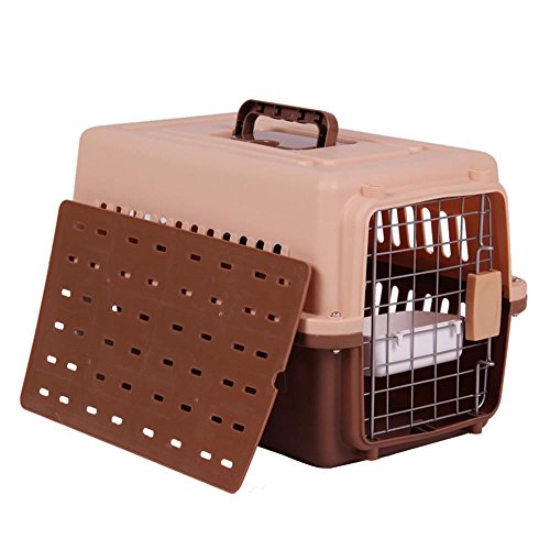 Pet air box katze und hund katze käfig große tragbare transport air box out of the box air box , coffee color , s:58 x 36 x 36cm von HongXJ