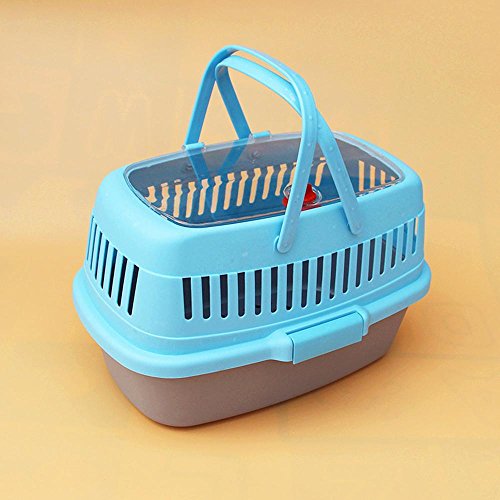 Pet aus dem tragbaren Schiebedach tragbare Haustier Air Box Hund Katze aus der Box Katze Teddy Kaninchen Hund , medium , days blue von HongXJ