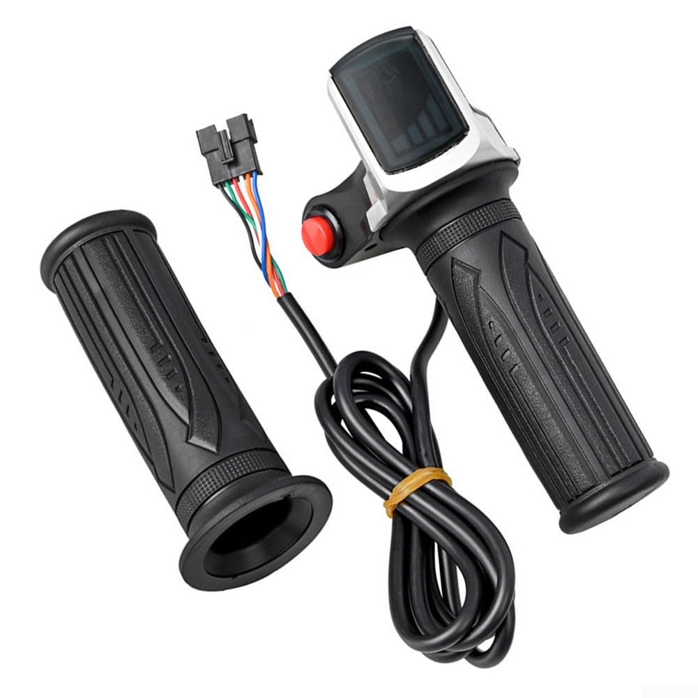 Honseadek Elektro-Fahrrad-Lenkergriff, mit LED-Spannungsanzeige, 36 V Batterie-Monitor, Drosselklappensteuerung, für E-Bike-Roller Honseadek Elektro-Fahrrad-Lenkergriff, mit LED-Spannungsanzeige, 36 V Batterie-Monitor, Drosselklappensteuerung, für E-Bike-Roller von Honseadek