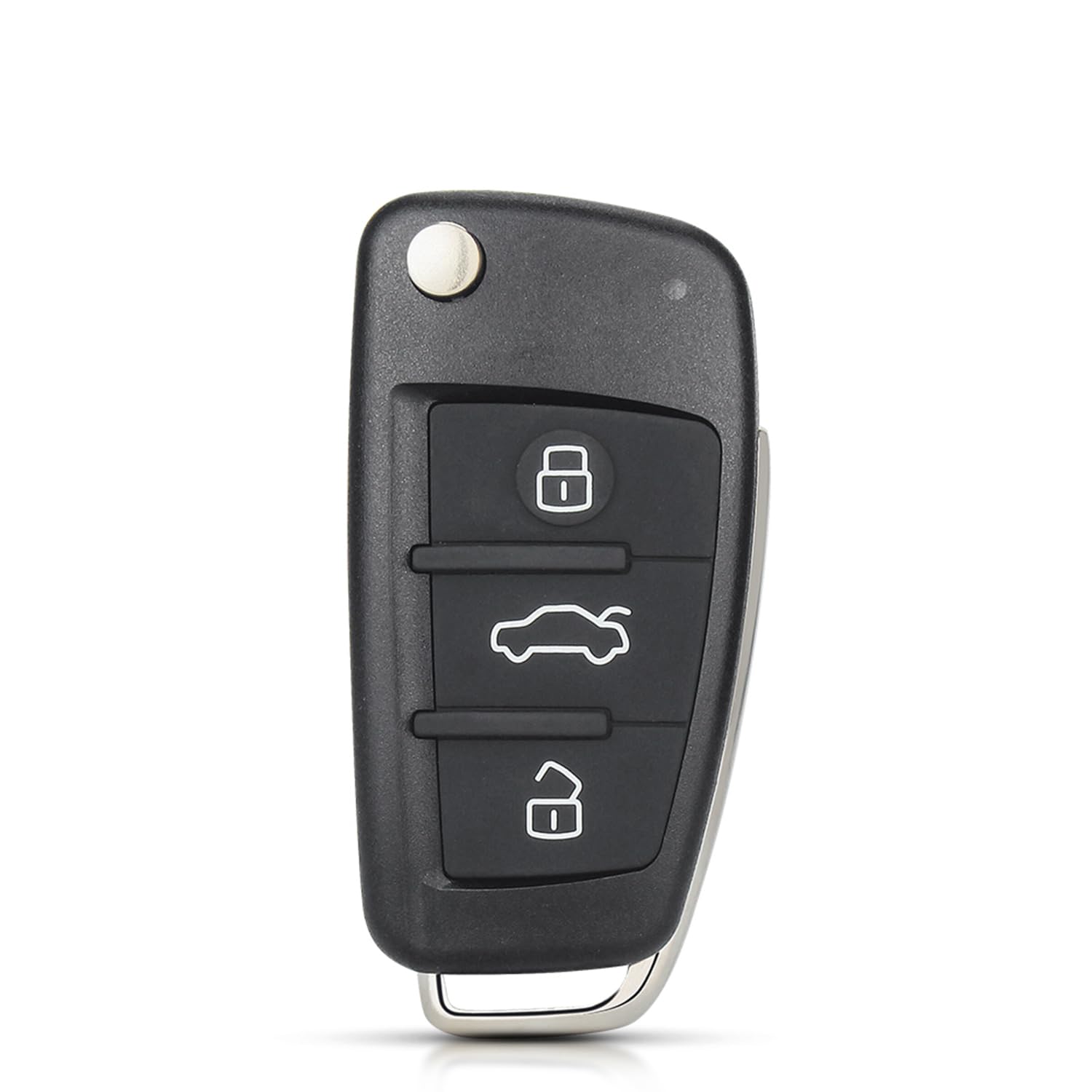 HooRLZ Audi-Schlüsselanhänger-Abdeckung, Ersatz für Audi A2, A3, A4, A6, A8, TT, Q7, S3, Fernbedienung, Autoschlüssel-Hülle, 3-Tasten-Audi A3-Schlüsselanhänger, Audi TT Schlüsselanhänger – mit Klinge von HooRLZ