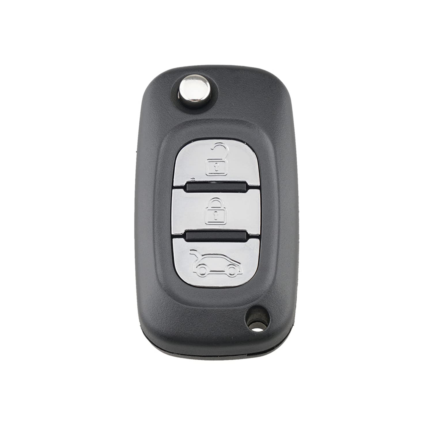 HooRLZ Renault Schlüsselgehäuse – 3 Tasten Clio, Master Key Fob Ersatz für Renault Clio, Vivaro, Master, Traffic, Kangoo, Megane, Laguna, Modus von HooRLZ