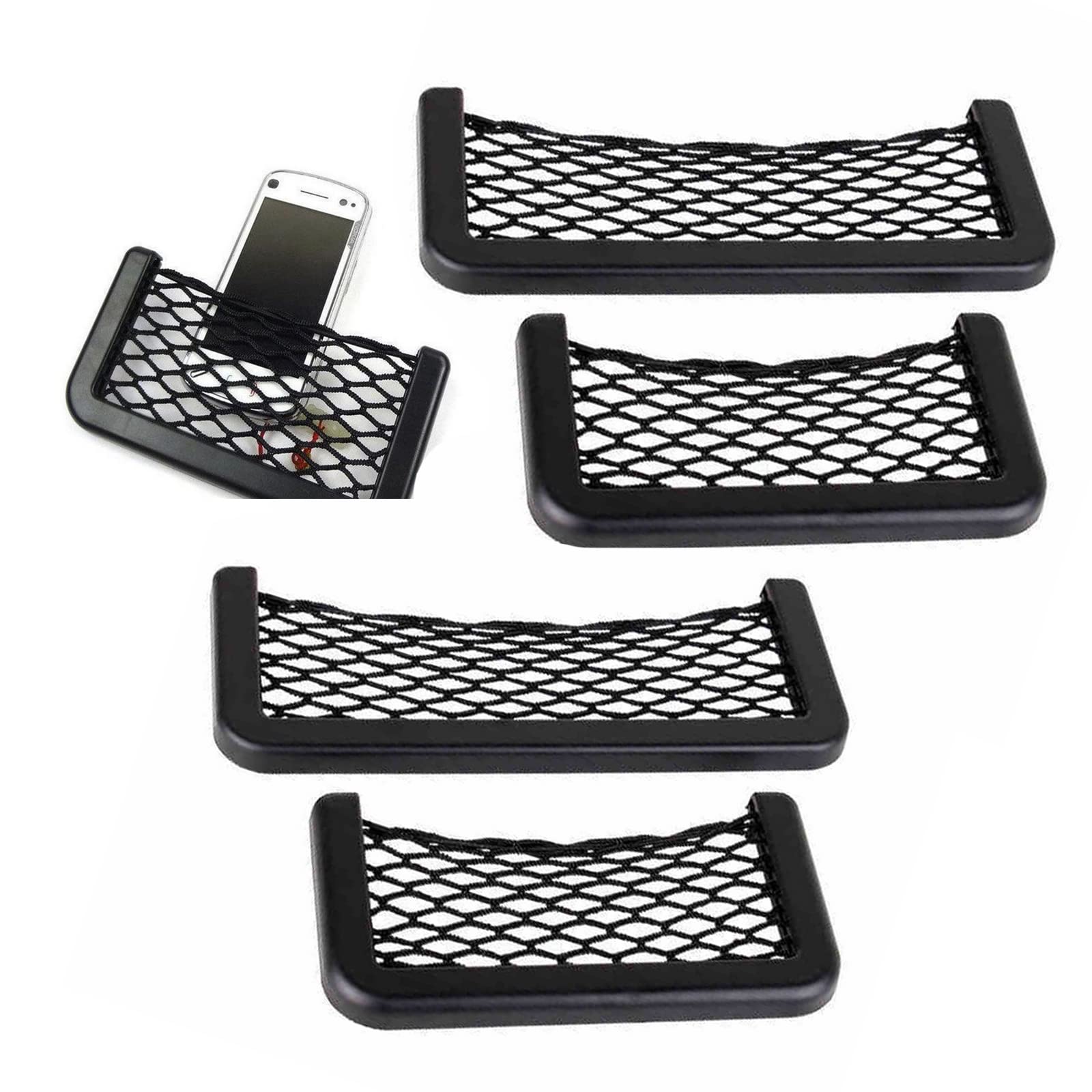 Hoobao 4 Stück Ablagenetz Auto,Auto Selbstklebend Ablagenetz,Elastic String Netz Mesh-Tasche Aufbewahrungstasche,für Handy Geldbörse Schlüssel Kleine Dinge,Netztasche Auto, Kofferraum Netztasche Hoobao 4 Stück Ablagenetz Auto,Auto Selbstklebend Ablagenetz,Elastic String Netz Mesh-Tasche Aufbewahrungstasche,für Handy Geldbörse Schlüssel Kleine Dinge,Netztasche Auto, Kofferraum Netztasche von Hoobao