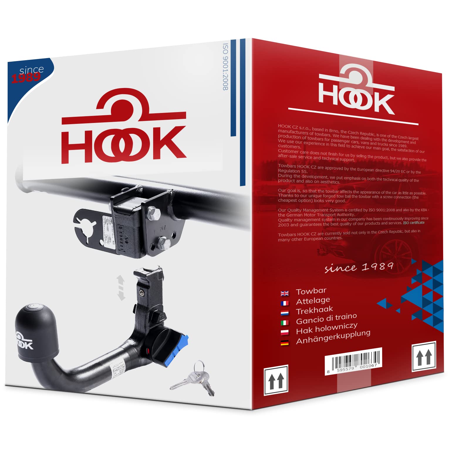 Hook vertikal abnehmbare AHK Anhängerkupplung für BMW 3er E91 Touring Kombi 03.2005-08.2012 + universell Elektrosatz 13-polig von Hook