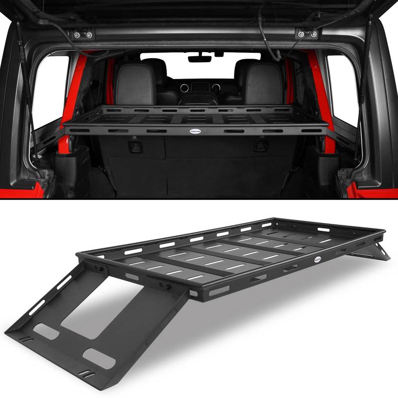 Hooke Road Gepäckträger für den Kofferraum, für Jeep Wrangler JK JL Unlimited 4-Türer Hardtops 2007–2025 von Hooke Road