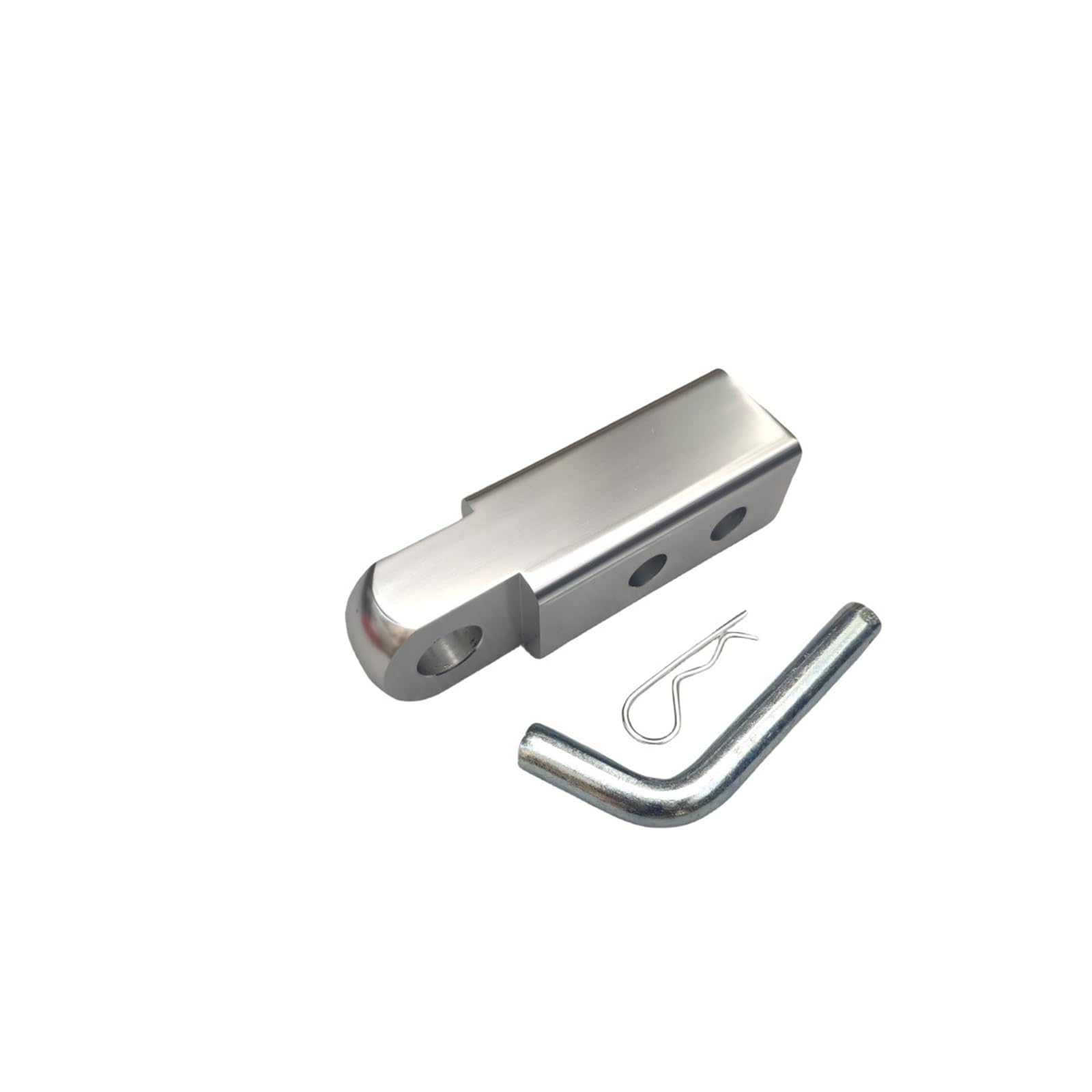 18000 lbs 2 Zoll Schäkel Anhängerkupplung Empfänger Anhängerkupplung Anhängerhaken Anhängerkupplung mit Zwei Löchern Pitch-Reihe einstellen(Silver) von Hookurity