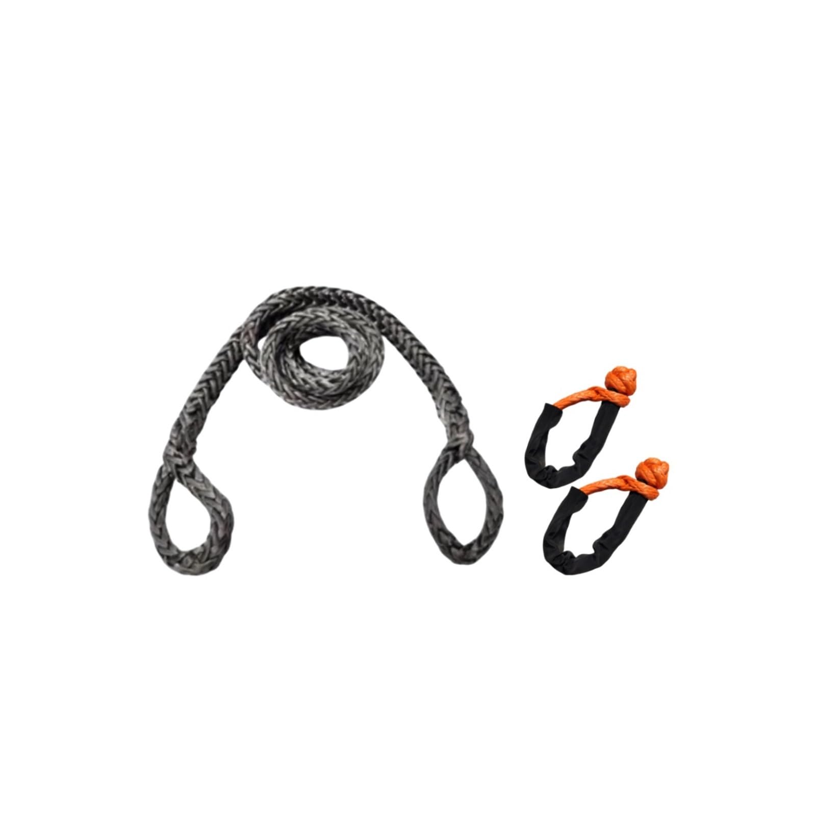 Synthetisches Windenseil 2 m x 13 mm, 12 Tonnen, Synthetisches Hug-a-Tree-Windengurtseil(Set 2) von Hookurity