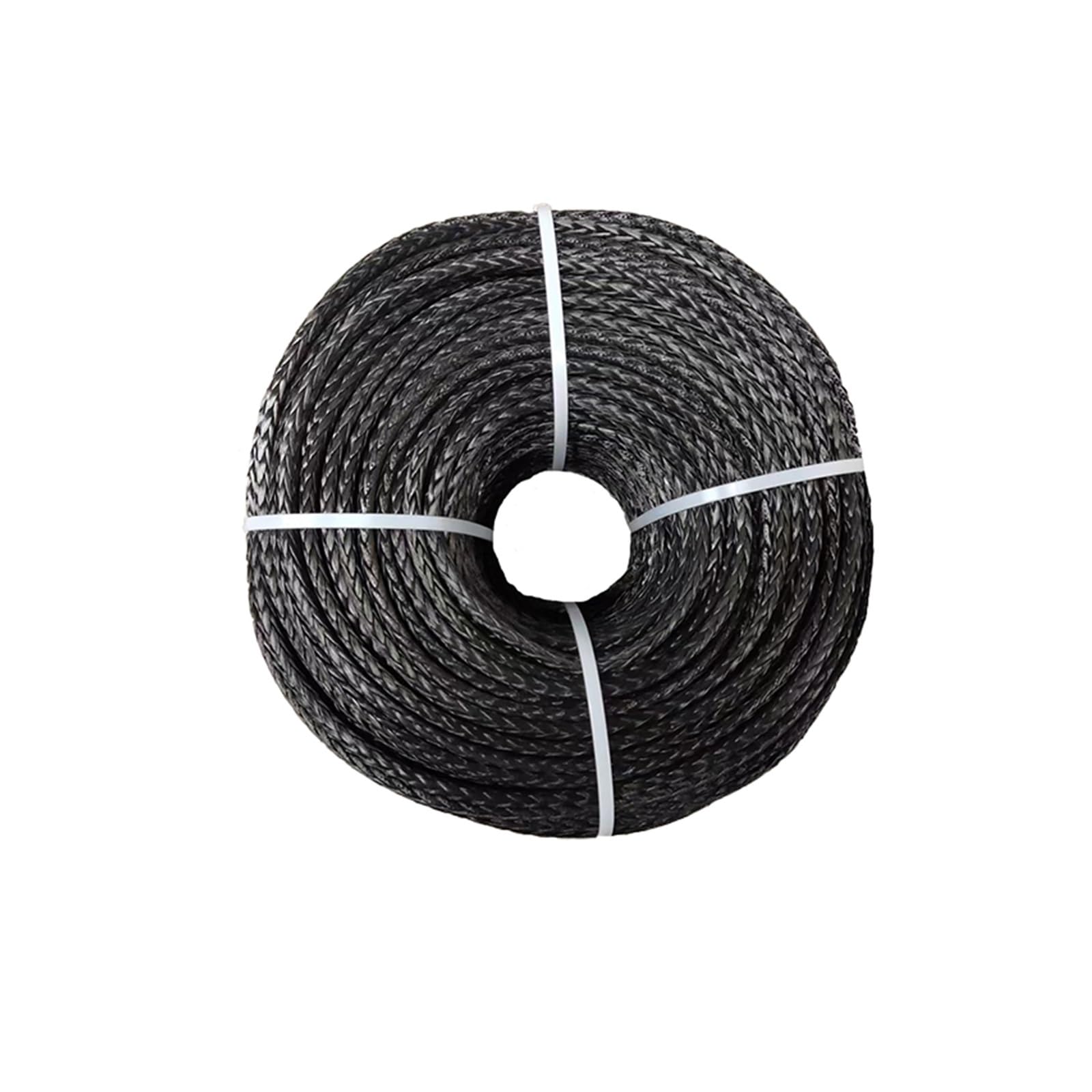 Synthetisches Windenseil 6MM * 100M Synthetische Winde Linie UHMWPE Faser Seil for 4WD 4x4 Boot Recovery Offroad(Gray) von Hookurity