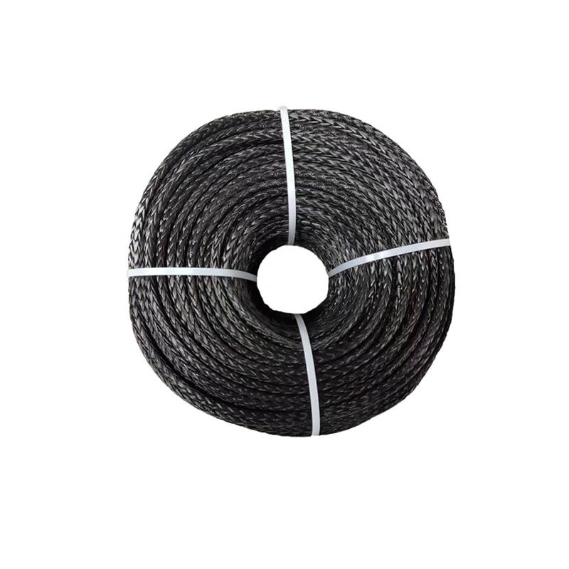 Synthetisches Windenseil 6MM * 100M Synthetische Winde Linie UHMWPE Faser Seil for 4WD 4x4 Boot Recovery Offroad(Gray) von Hookurity