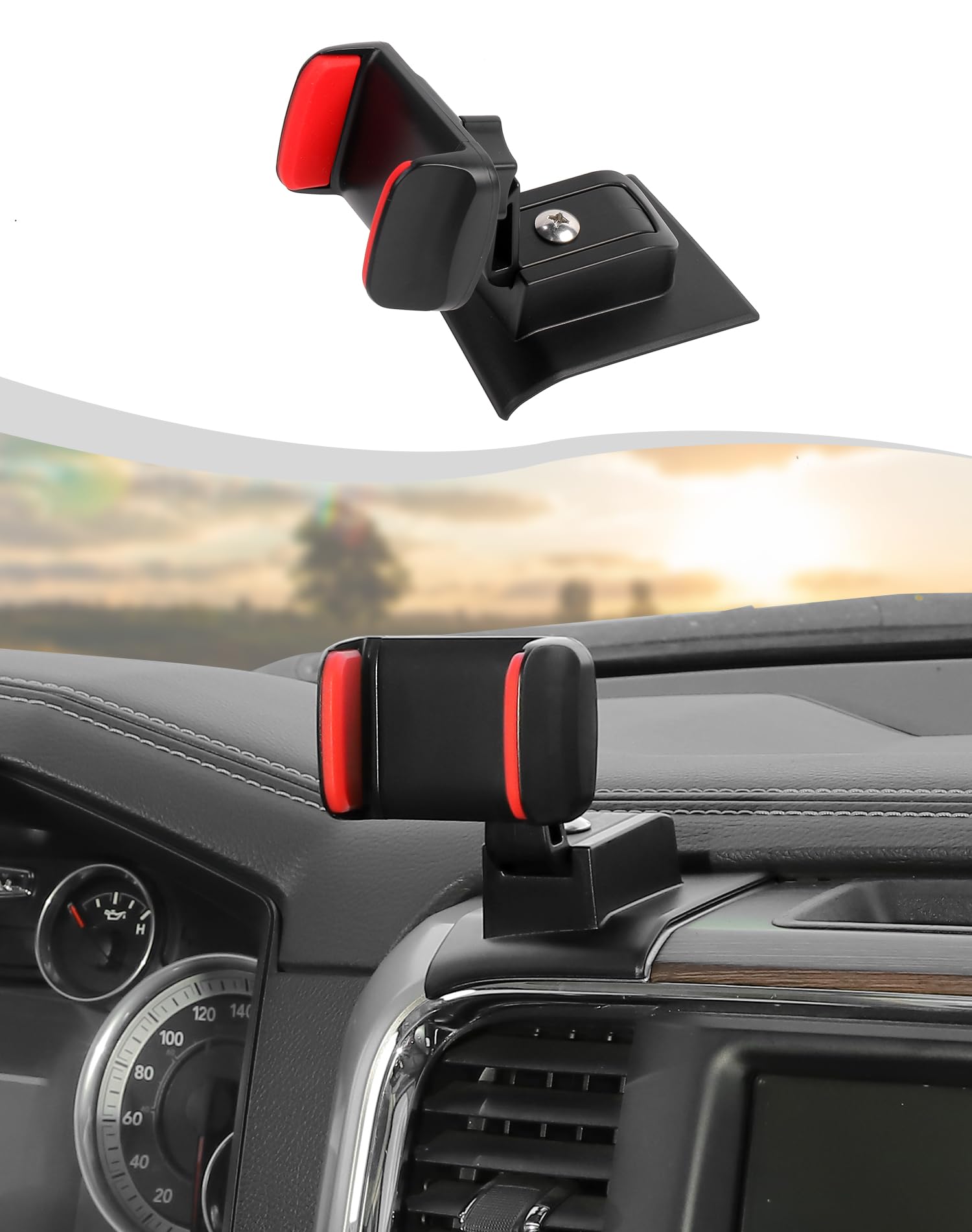 Hoolcar Armaturenbrett-Halterung, Handy-Halterung, Ständer, kompatibel mit Dodge Ram 2012–2017, Innenzubehör Hoolcar Armaturenbrett-Halterung, Handy-Halterung, Ständer, kompatibel mit Dodge Ram 2012–2017, Innenzubehör von Hoolcar