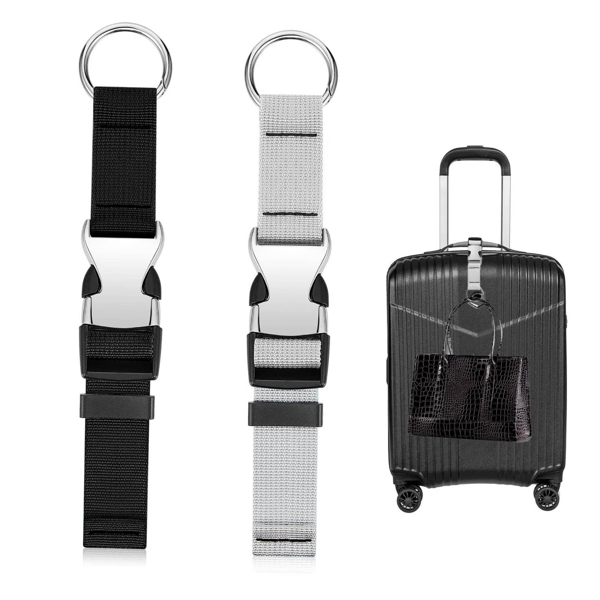 2 Stück Koffer Gurtband, Reisezubehör Luggage Strap, Add a Bag für Koffer Zubehör, Rucksack-Riemen mit Metallschnalle, Travel Essentials, Tragen Sie Zusätzliches Gepäck und Befreien Sie Ihre Hände 2 Stück Koffer Gurtband, Reisezubehör Luggage Strap, Add a Bag für Koffer Zubehör, Rucksack-Riemen mit Metallschnalle, Travel Essentials, Tragen Sie Zusätzliches Gepäck und Befreien Sie Ihre Hände von Hoonimo